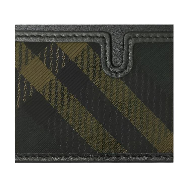 Burberry Jacquard Fine Twill Check Pattern Polyester Card Holder Men accessories Shadow 80984541