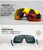 Gorix Polarized Sports Sunglasses with Polarized UV and Lightweight for Road and Baseball Frame with Orange Sunglasses, Lenses, Protection, Men's