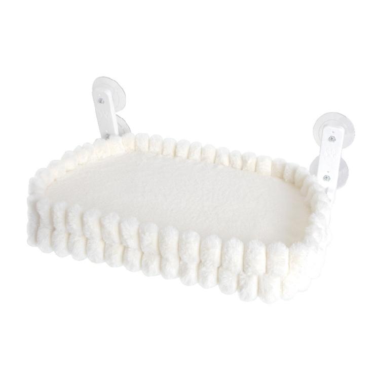 Letto per Gatti Caldo e Confortevole Design Sospeso con Ventosa Copertura Rimovibile Lavabile Struttura Robusta per Uso Interno