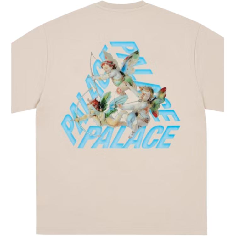 Palace Cherub P-3 T-Shirt Stoney Unisex Tops Grey P29TS169