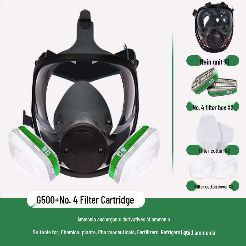 DAXTE Toxic Gas Full Face Mask