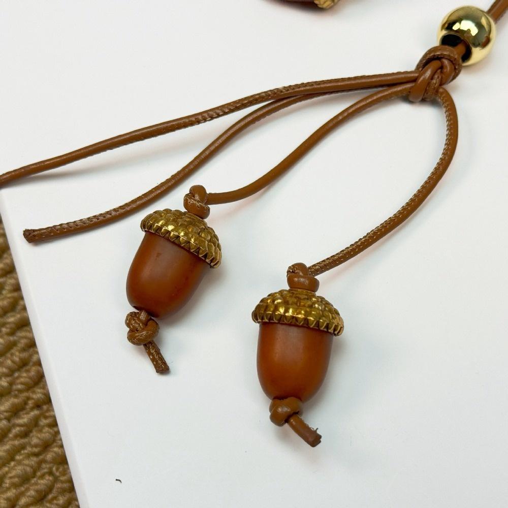 Handmade Flower Pu Leather Pendant Tomato Bag Pendant Fashion Leather Keychain  Men
