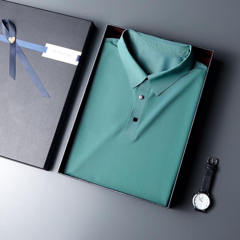 Tricou polo nou Cămașă de afaceri cu mânecă scurtă pentru bărbați, tricou cu rever de vară