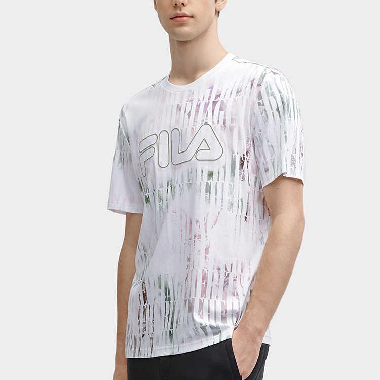 New FILA T-Shirt Men's All Over Print F11M418109F-ZA