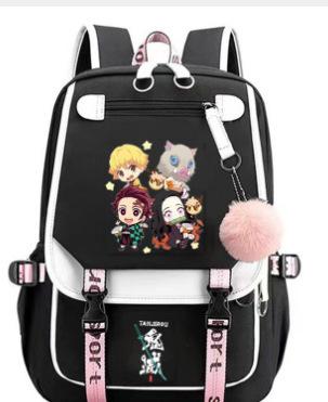School Season Student Schoolbag Digital Printing Polyester Backpack Cartoon Satchel Pencil Case