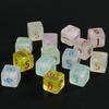 Polyhedral Dice Set D6 Game Dice Mahjong Poker Game Entertainment Gambling Dice 10pcs Multi-sided Dice