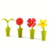 3PCS Silicone Red Wine Bottle Stopper Creative Red Wine Stopper Flower Silicone Wine Stopper