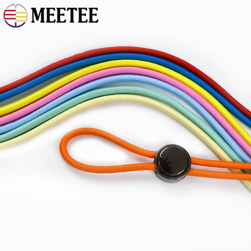 5/10/20M 4mm Cordoane Elastice Meetee pentru Haine Bandă de Păr Elastic de Cauciuc Bandă Arc Elastic Accesorii de Cusut DIY
