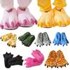 Cozy Dinosaur Cosplay Costume Slippers With Soft Plush Paw Shoes For Winter Warmth