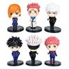 Anime Figure 6Pcs/set Jujutsu Kaisen Gojo Satoru Yuji Itadori Figure Doll Toy Action Figure Yuji Itadori Fushiguro  Model Toys
