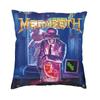 Megadeths Rock Band Square Pillow Case Home Decor Heavy Metal Band Cushions Throw Pillow For Living Room Double-Sided Printing
