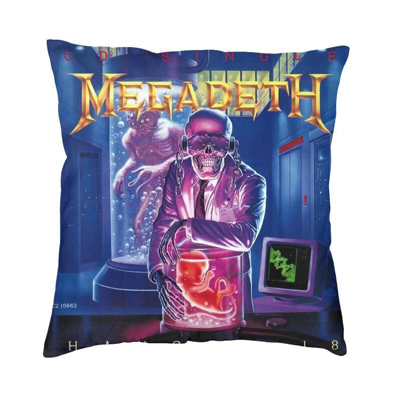 Наволочка для декоративной подушки с изображением хэви-метал группы Megadeth, домашний декор, на заказ, квадратная, Rust In Peace, 40x40 см, наволочка для дивана 30x30cm 12x12in