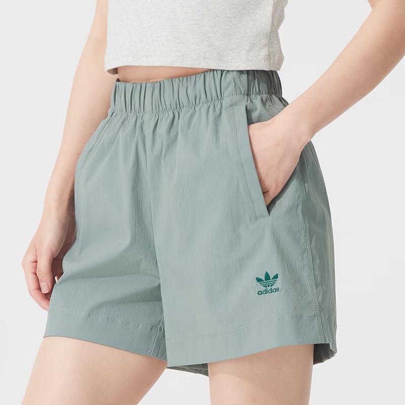 Adidas Originals Breathable Comfortable Simple Casual Shorts Women Shorts Green JD1507