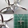 [Used] TIFFANY 925 Open Cross Infinity Pendant/g508-53