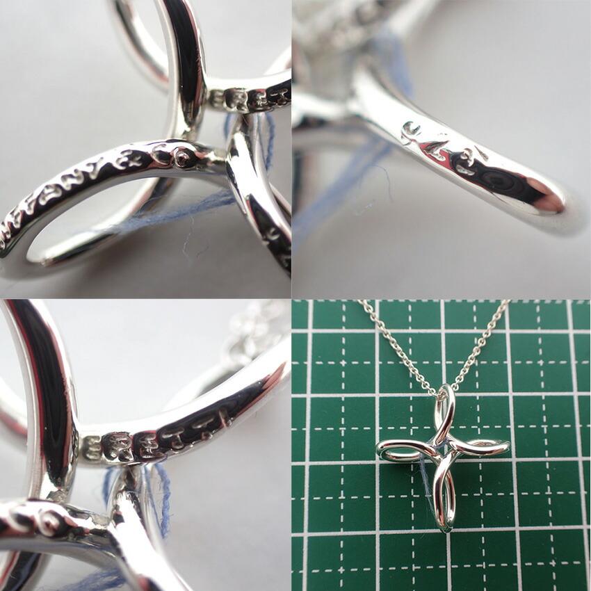 [Used] TIFFANY 925 Open Cross Infinity Pendant/g508-53