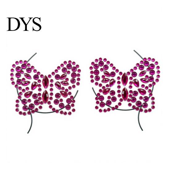 Temporary Face Jewelry Resin Rhinestone Tattoos, Self-Adhesive Faux Diamond Body Stickers Easy Apply Gems for Music Festival Party Makeup, Shiny Chest