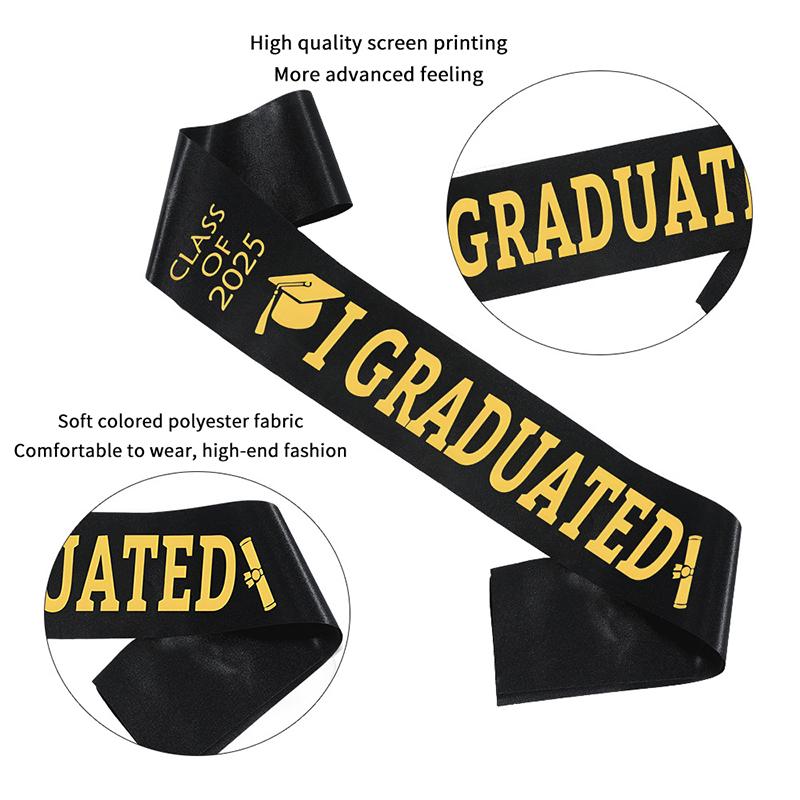 2025 Graduation Sash Class Of Graduation Congrate Grad Party Supply Graduation Party Decorations