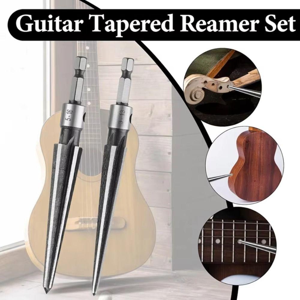 Chamfer Tapered Reamer Tool Carbon Steel Metal Hole Opener Taper Reamer Set  Hand Reamer Tool