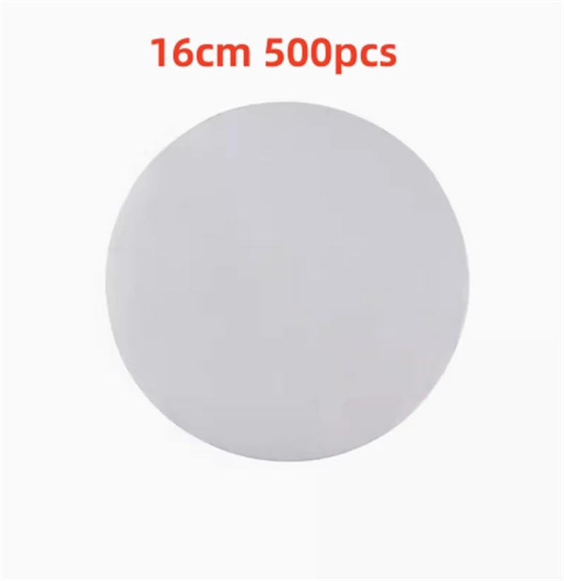 500 buc suqare rotund alb chifle de bambus pentru aburi Căptușeală din hârtie Covoraș antiaderent pentru cuptor Hârtie pentru grătar pentru grătar Hârtie de copt pentru hamburger