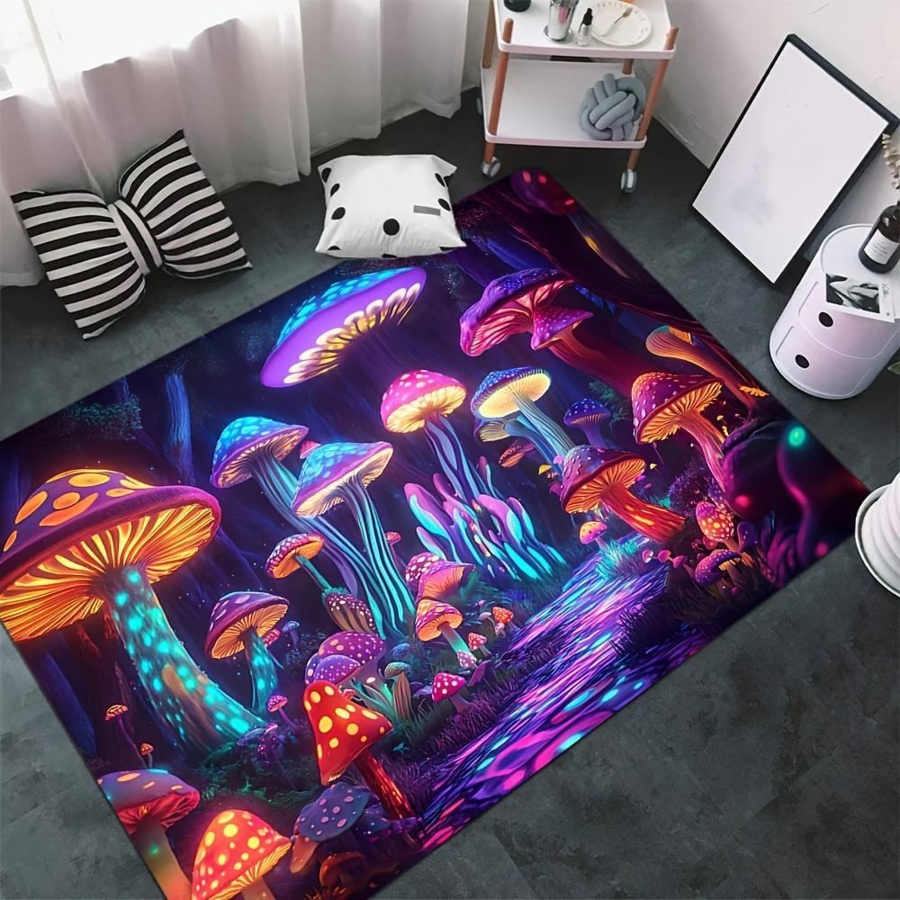 1 ks Houbový Dekor Kuchyňské Rohožky Protiskluzové Domácí Rohožky ke Dveřím Pop Design Koupelnové Rohožky Koupelnový Kobereček pro Domácí Umyvadlo Prádelna Dekor