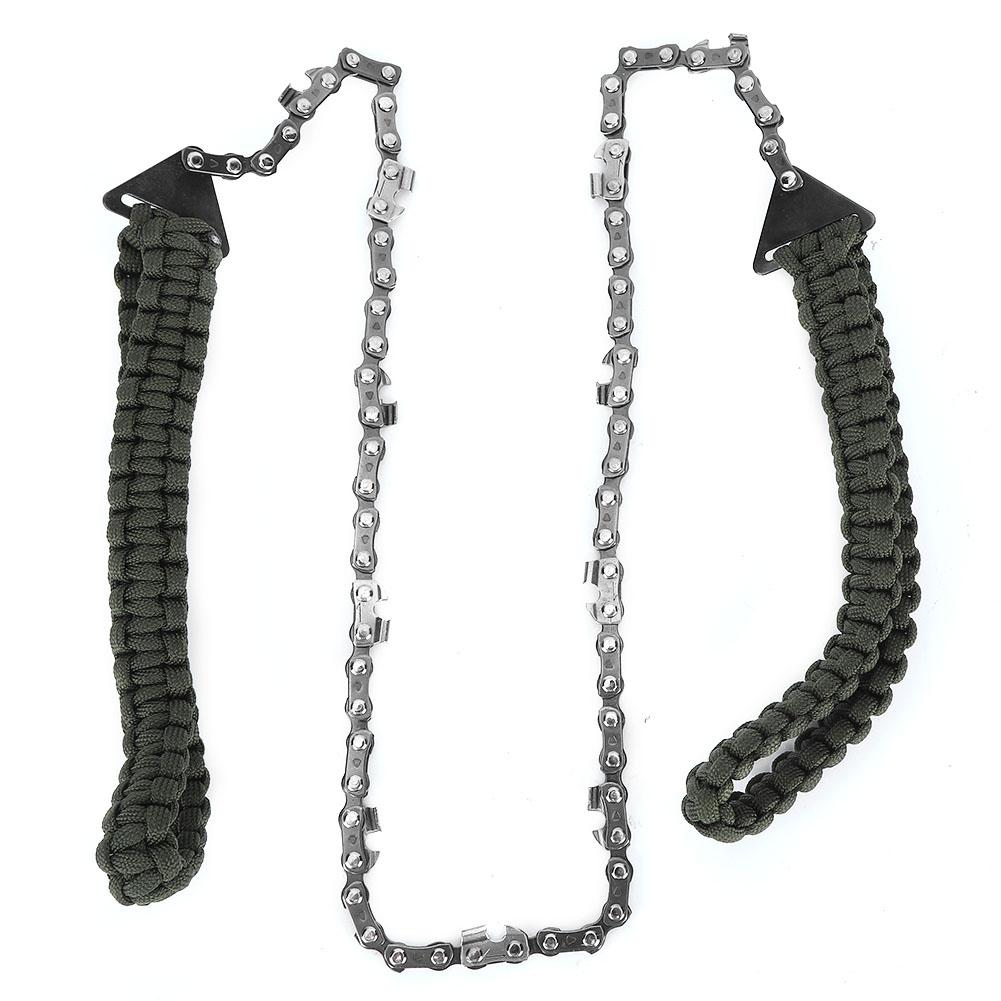 Portable Hand Chain Saw High Carbon Steel Cutting Trimming Survival Tool for Camping Hiking Hunting