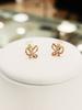 LLOYD Ribbon Butterfly 14K Earrings LPFP3014G