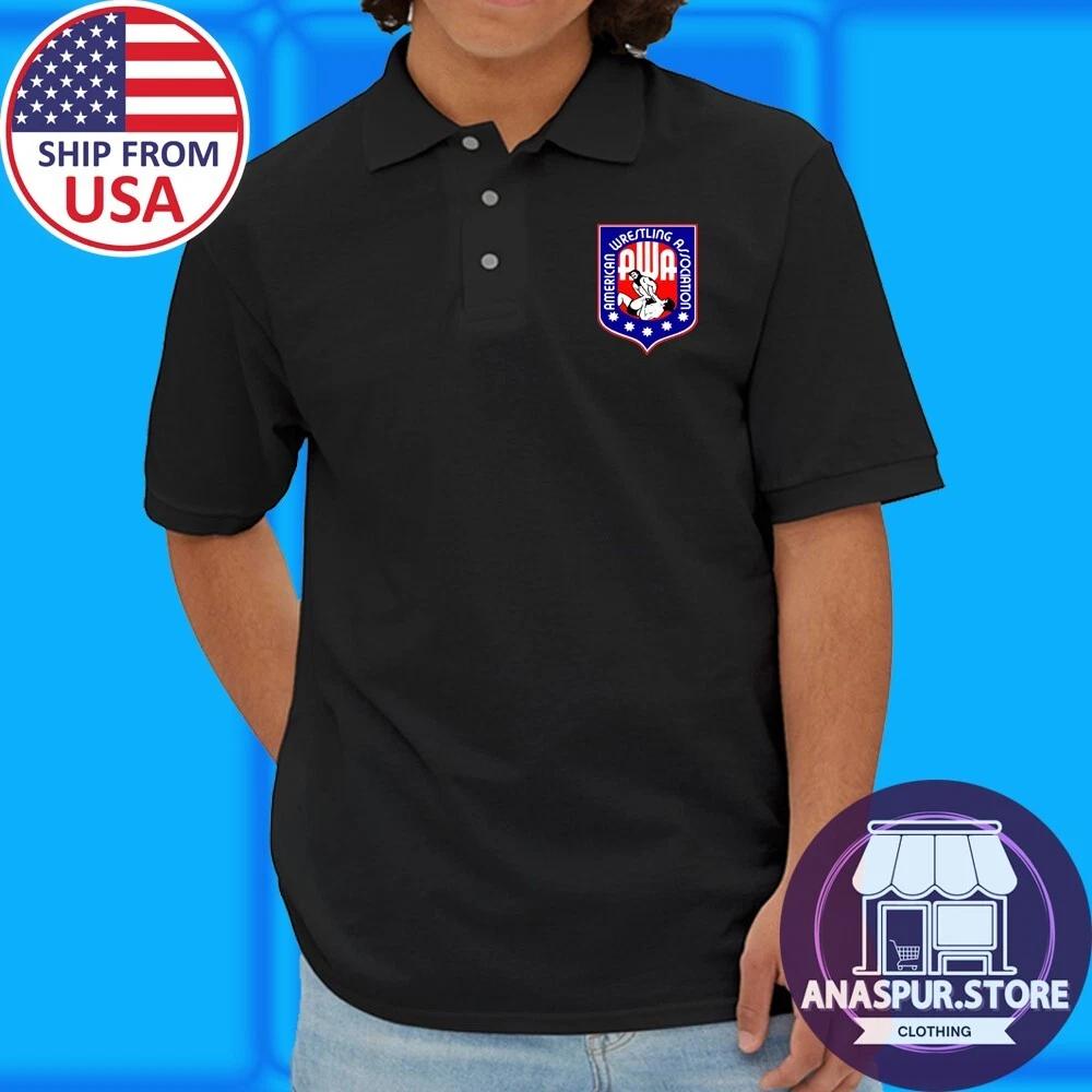 American Wrestling Association Men s Black Size S-3XL S
