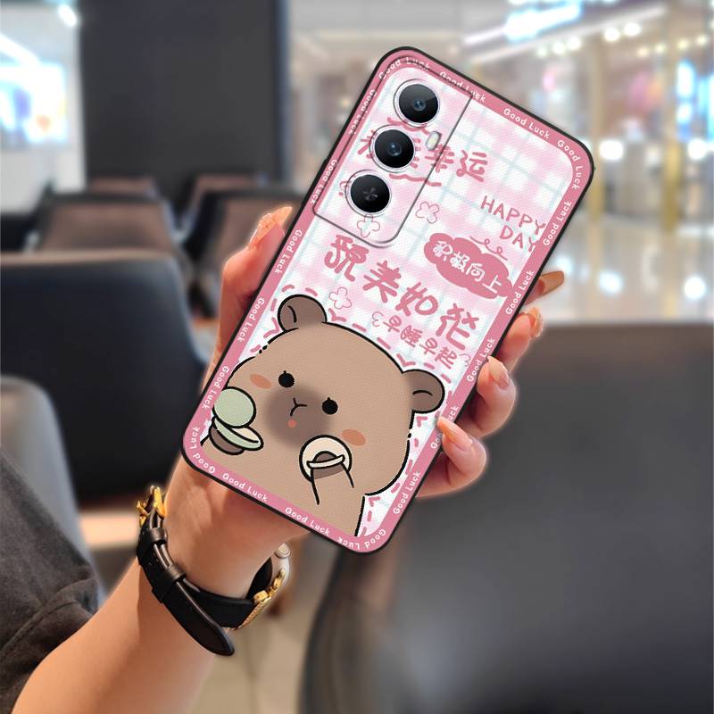 Dirt-resistant Phone Pouch Phone Case For Realme C65 Anti-dust Silicone Durable Soft case Cartoon Protective Couple Cute