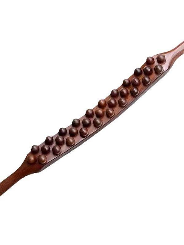 Rolling Tendon Massage Stick with 59 Beads for Back and Abdominal Relief