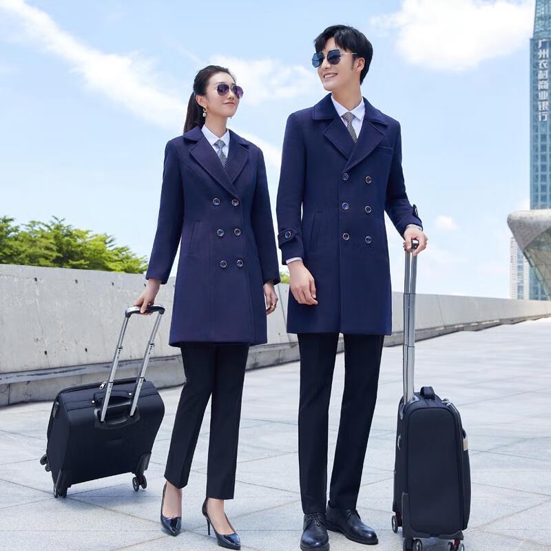 Unisex Autumn/Winter Professional Wool Blend Coat