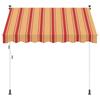 Manual Retractable Awning Multicolour 300 X 115 X 300 Cm