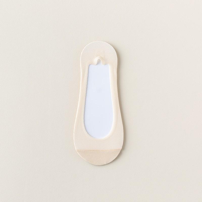 Summer Invisible Non-Slip Boat Socks – Thin, Breathable Mesh, Silicone Grip, No Heel Slip, Perfect with High Heels.