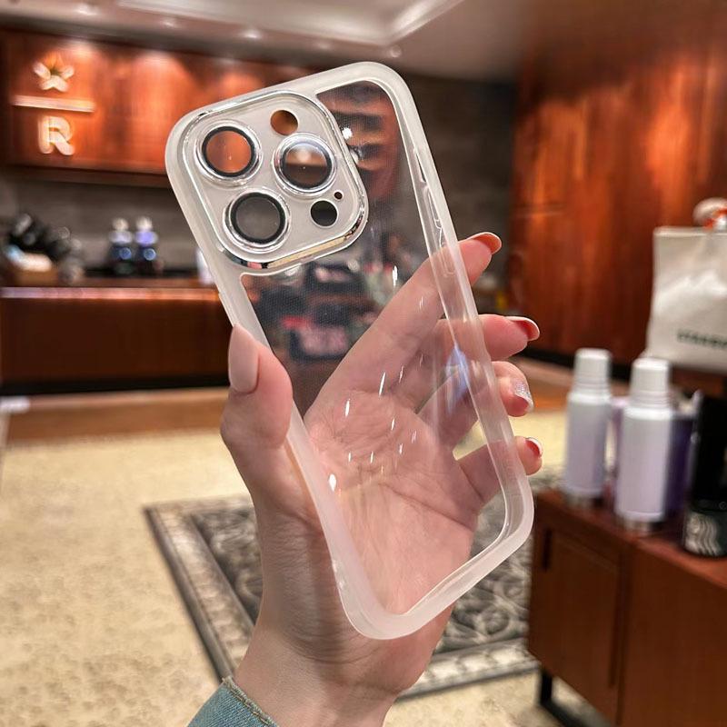 Apple Meiyan 15pro Electroplating Essence Hole 13pro Iphone14 Comes with A Stylish Protective Cover for Lens Film