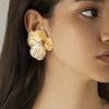 High-Quality Korean Minimalist Floral Earrings - Chic and Elegant Statement Piece for Unique Style, Perfect for Everyday Wear