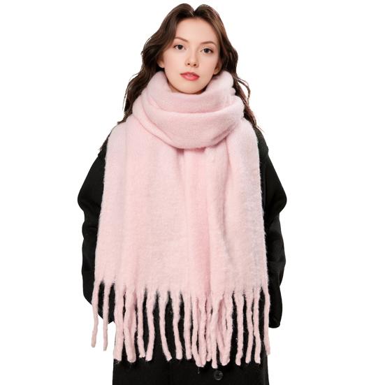 Women Scarf Extra Large Blanket Shawl Wrap Solid Color Oversized Thickened Winter Warm Shawl Wrap Cold Weather Accessory