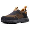Clarks Two-Layer Cowhide Comfortable Slip-On Low-Top Casual Shoes Men Sneakers Dark-Olive-Green 261736947