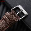 12mm 14mm 16mm 18mm 20mm Lizard Pattern Calf Leather Watch Bands for Men & Women Brown Black Soft Business Cowhide Watch Strap