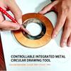 DIY Craft, Precision Metal Circle Drawing Tool – Adjustable, Smooth Line Creation,Durable Metal Construction with Infinite Rotation Capability