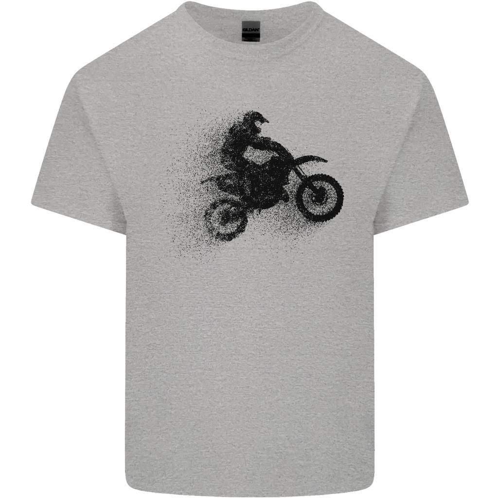 Abstract Motocross Rider Dirt Bike Unisexs Light Cotton TShirt