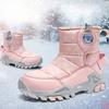 Children's Snow Boots with Thick Waterproof Design, Boys' Anti-slip Cotton Shoes, Girls' Cotton Boots