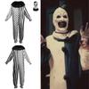 Clown Cosplay Terrifier Clothing Polyester Onesie Mask Halloween Party Costume