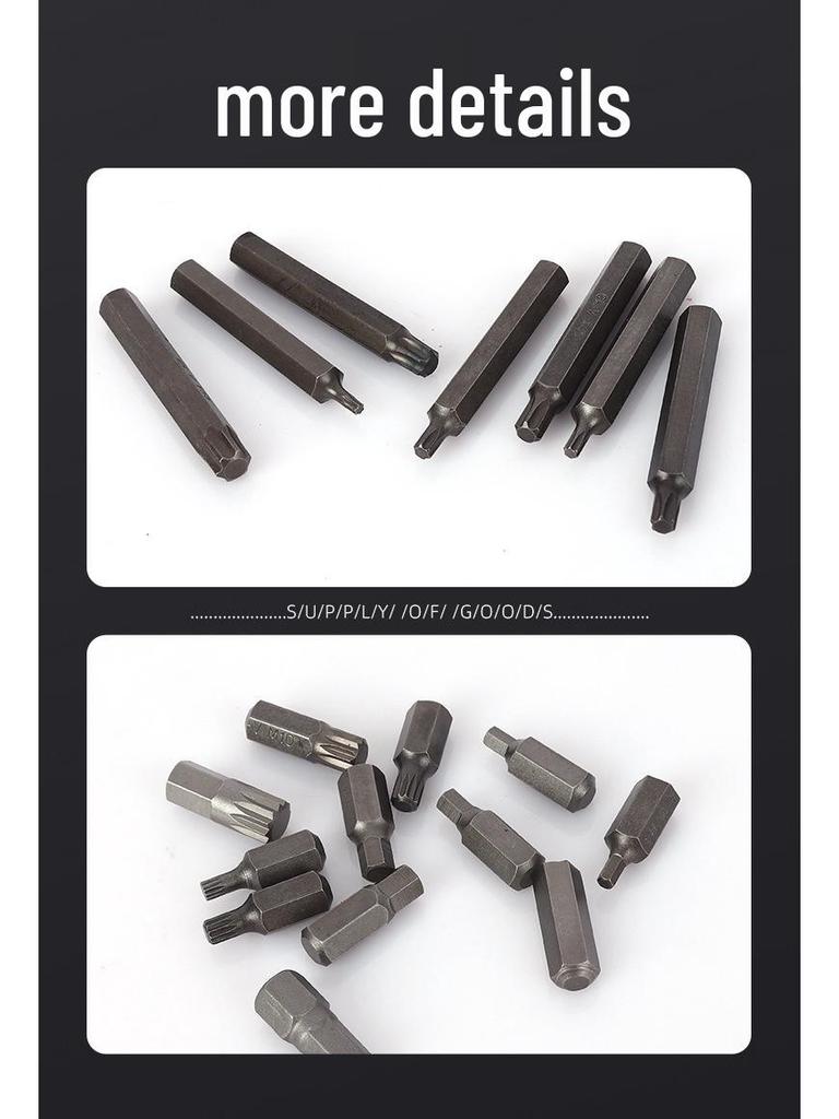 Impact Socket Bit Set - Hex, Torx, and Star Bits