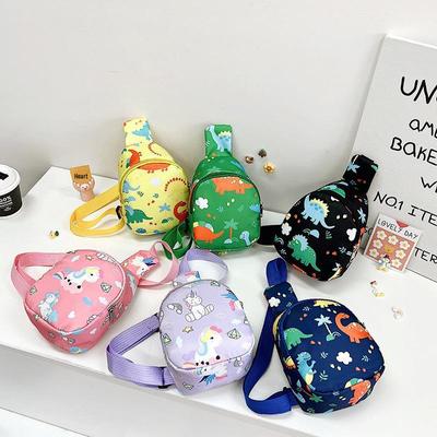 Bolsa Mensageiro Dinossauro para Crianças - Bolsa de Peito Verão 2025 na Moda para Ensino Fundamental e Jardim de Infância