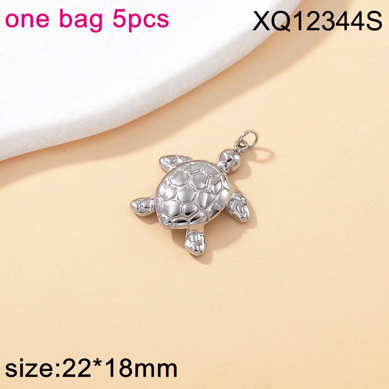 Titanium Steel Starfish & Seashell Ocean Style Pendant for DIY Necklaces & Bracelets