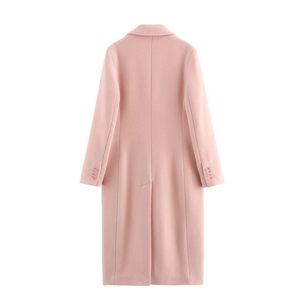 European and American style, new women's clothing, versatile, fashionable and fashionable blended coat coat 9231756