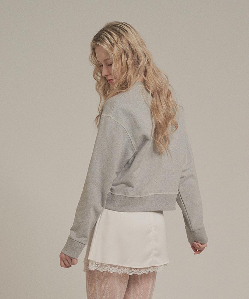 Iteoneolmomeonteu Outstitch Point Sweatshirt - Gray