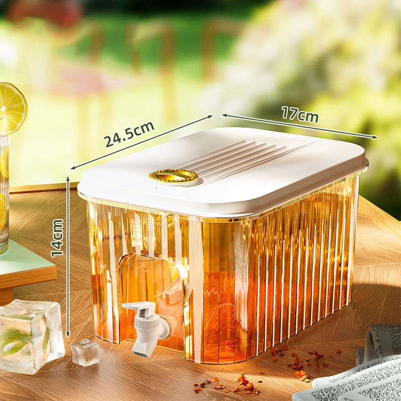 

Бытовой холодильник Холодный белый открытый сок Фруктовый напиток Чай Ведро Большая емкость Высокотемпературная бутылка для холодной воды