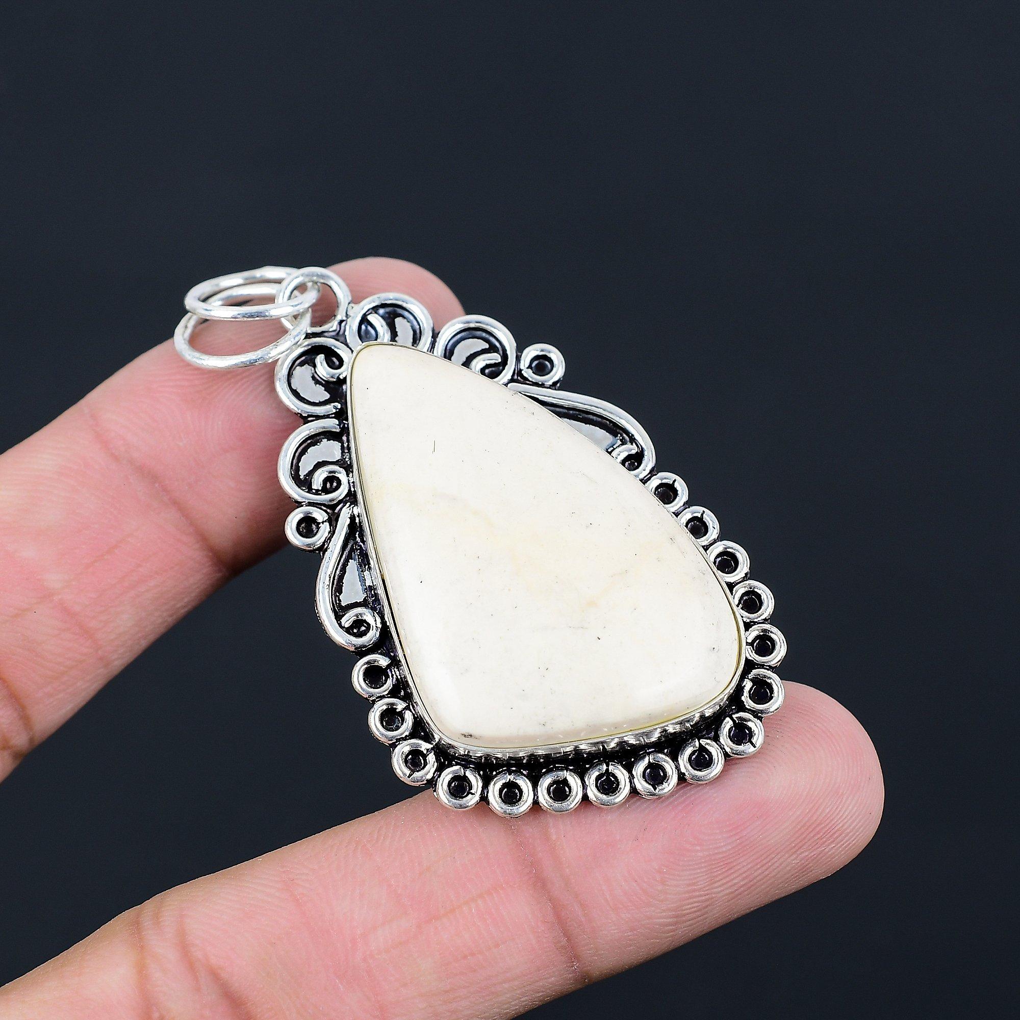 Natural Mookaite Gemstone Indian Jewelry 925 Sterling Silver Pendant For Women