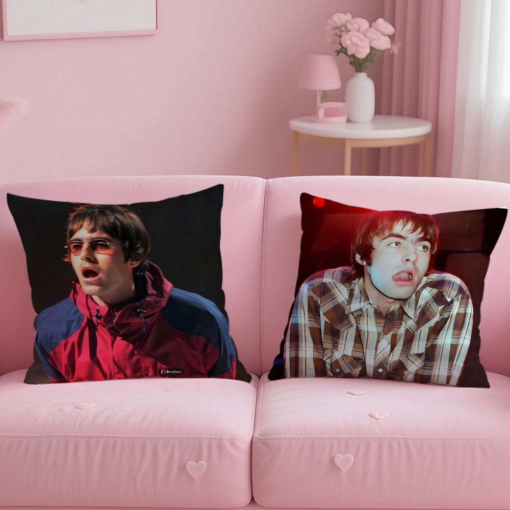 L-Liam Gallagher Singer Cushion Cover Comfortable Reversible Pillow Cover Ideal For Car Sofa Bedroom & Beyond