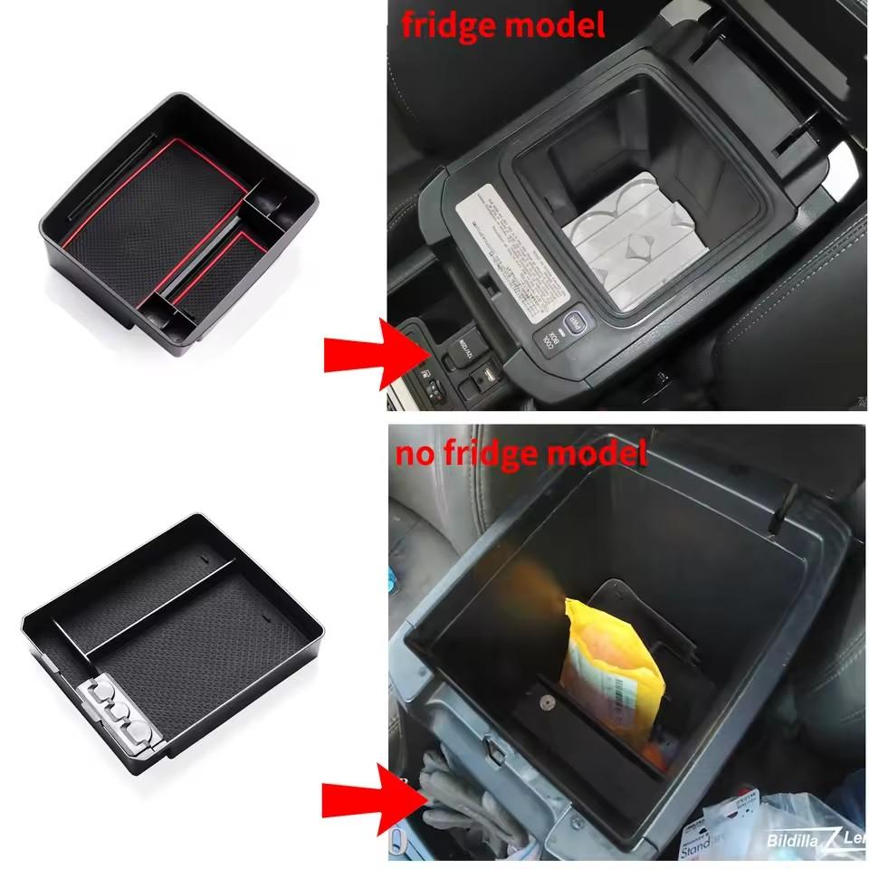 for Toyota Land Cruiser Prado 150 FJ150  Auto Armrest Box Storage Tray Organizer Coin Car Interior Accessories Black
